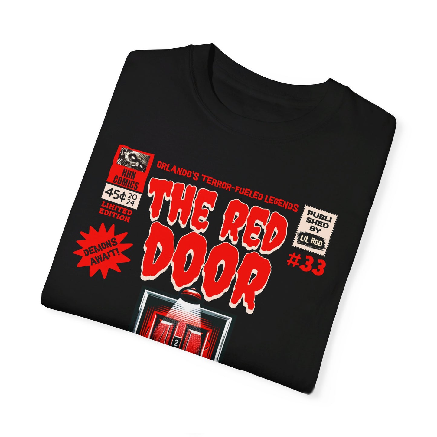 The Red Door inspired T-Shirt, Step into the further - Comic Book Cover Style - Horror Nights